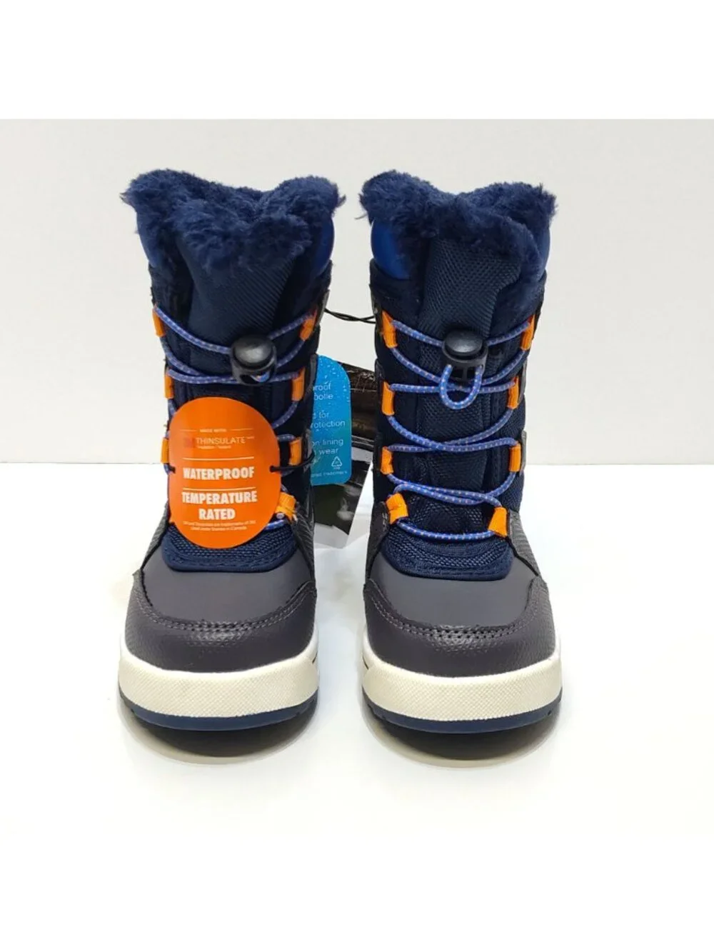 Ozark Trail Tall Bungee Waterproof Snow Boots Rated To -20°F Toddler Boys Size 6